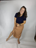 Midi maternity and postpartum skirt