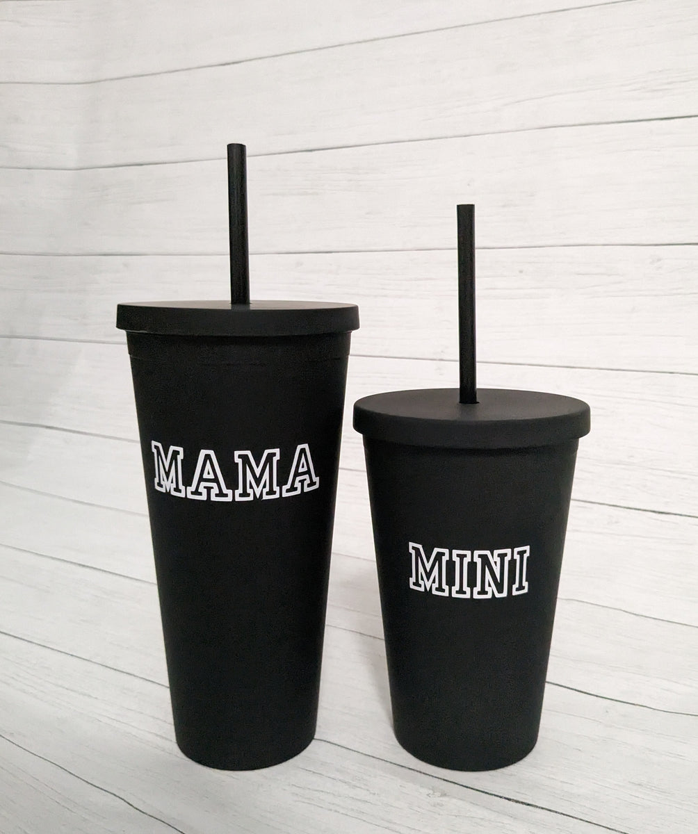 Mama and Mini matching tumbler set Mix & Latch Boutique
