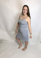 Spaghetti strap Nursing/Breastfeeding lounge dress with built in bra and pads
