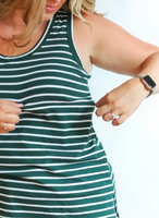 Zipper breastfeeding  tank