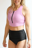 Zipper 2-piece top only- breastfeeding